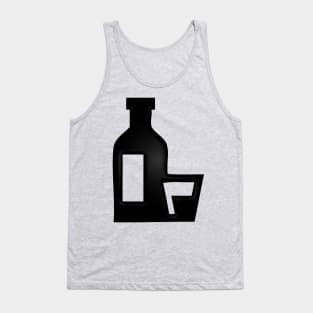 Western Era - Whiskey Bottle and Glass Tank Top